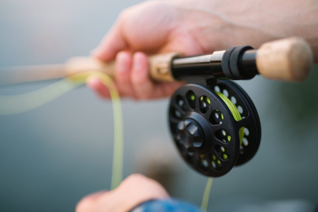 moulinet de pêche à la mouche